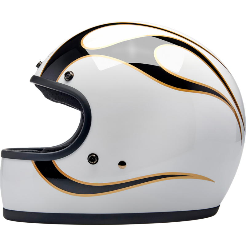 BILTWELL HELMET GRINGO W/B FLAM SM 1002-561-502