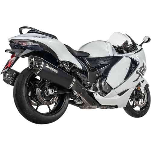 AKRAPOVIC 21-23 GSX-1300R SLIP-ONS TI/CF  BLK S-S13SO4-HRAATBL