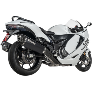AKRAPOVIC 21-23 GSX-1300R SLIP-ONS TI/CF  BLK S-S13SO4-HRAATBL
