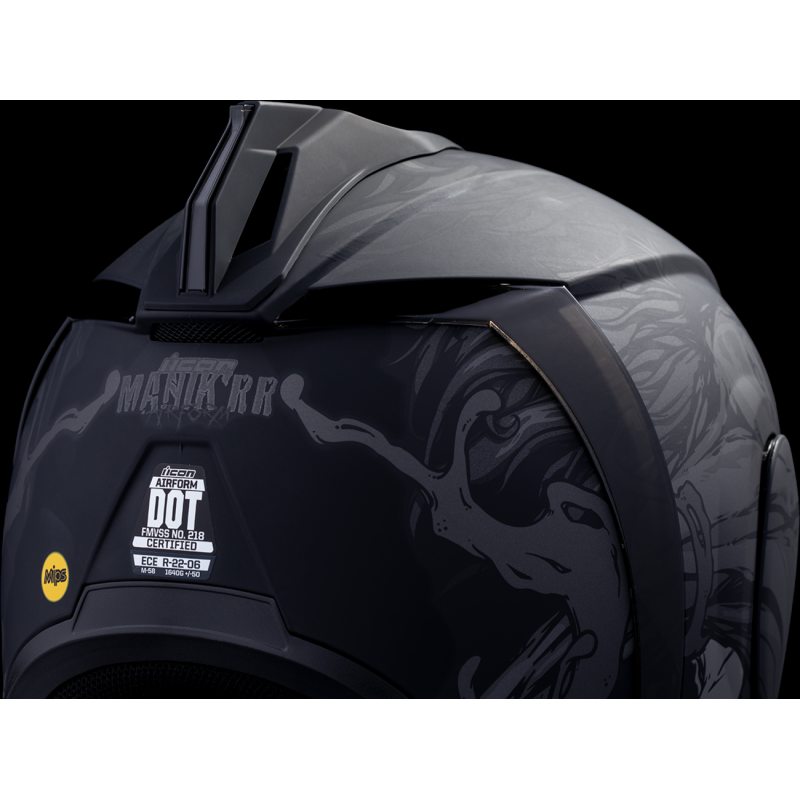 ICON HELMET AIRFORM MIPS MANIK'RR DARK BK LG 0101-17006