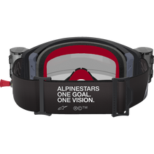 Load image into Gallery viewer, ALPINESTARS GOGGLE STECH CORP BLK/GRY/CLR ROLL-OFF 5100425-1518