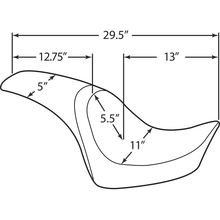 Load image into Gallery viewer, DRAG SPECIALTIES 00-05FXST/00-17 FLST SMTH PREDATOR SEAT 0802-0467