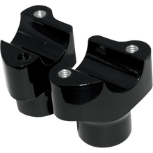 Load image into Gallery viewer, DRAG SPECIALTIES BLK 1.5" BUFFALO RISERS PR 0602-0350 - Motomike Canada