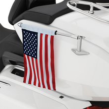 Load image into Gallery viewer, SHOW CHROME Folding Flag Pole with US Flag