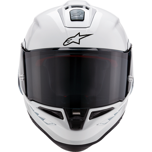 ALPINESTARS (ROAD) S-R10 SOLID HELMET WHT GLS/BLK MT XXL 8200124-2170-2X
