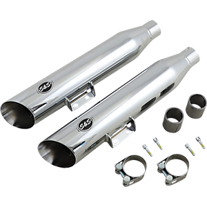 S&S CYCLE MUFFLER S/C CHR 50S FLHC 550-0756B