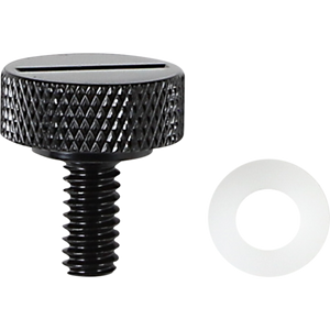 DRAG SPECIALTIES SEAT KNOB BLK SLOT 1/4-20 370298