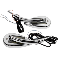 Load image into Gallery viewer, CUSTOM DYNAMICS MIRRORS LED RUN &amp; TURN SIGNAL CHROME CD-MIR-PLUG-C