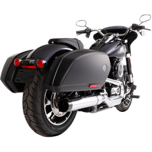 Load image into Gallery viewer, RINEHART RACING 18-23 FLSB 4" SLIP-ON CHROME W/BLK EC 500-1230