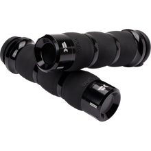 Load image into Gallery viewer, KHROME WERKS ETC Grips Klassic, Air Cushion, Black, PKG 500190