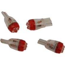 Load image into Gallery viewer, DRAG SPECIALTIES LED WEDGE BULB RED (4 PAK) 2060-0007