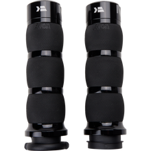 Load image into Gallery viewer, KHROME WERKS ETC Grips Klassic, Air Cushion, Black, PKG 500190