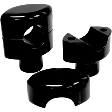 Load image into Gallery viewer, LA CHOPPERS RISERS 1 SMOOTH 1.5 BLK " LA-7402-01B