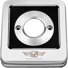 Load image into Gallery viewer, FIGURATI DESIGNS TIMING COVER PLAIN SILVER, 2-HOLE FD60-TC-2H-SS
