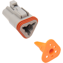 Load image into Gallery viewer, NAMZ DEUTSCH GRAY 3 SOCKET CONNECTOR EA DP-3G