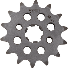 Load image into Gallery viewer, VORTEX SPROCKET VORTEX STEEL FRONT 420-14 TOOTH SLVR 3210-14