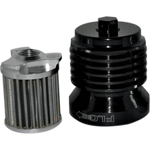 Load image into Gallery viewer, PC RACING FLO FILTER SPIN ON ANODIZED BLK PCS4B