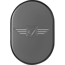 Load image into Gallery viewer, FIGURATI DESIGNS BACK FENDER COVER BLACK WITH FIGURATI DESIGNS LOGO-LEFT FD-01-AC-BLK-LT