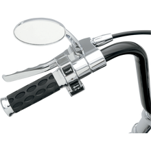 Load image into Gallery viewer, DRAG SPECIALTIES 73-UP SOFT RUBBER GRIPS W/ CHR ENDS PR 0630-0372