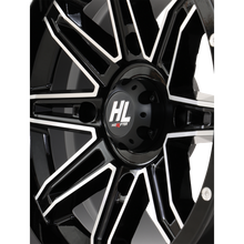 Load image into Gallery viewer, HIGHLIFTER HL22 ALLOY 14X7 4/156 4+3 (+10mm) GLOSS BLACK MACHINED W1 14HL22-1156
