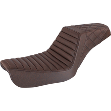 Load image into Gallery viewer, SADDLEMEN SEAT STEPUP BRN FXD 04-05 804-04-176BR