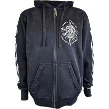 Load image into Gallery viewer, LETHAL THREAT HOODY ZIP LIVEFAST GRY 4X HD84064-4XL