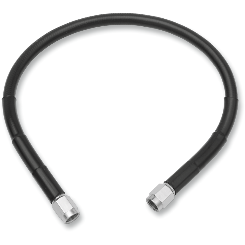 DRAG SPECIALTIES BLACK S/S BRAKE LINE 14