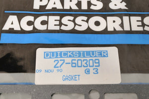 Mercury MerCruiser Quicksilver Gasket, Baffle Plate to exh Manifold | 27-60309  - Like New