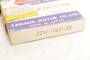 Genuine Yamaha Piston Ring Set 2nd O/S 0.50mm oversize YZ80 83  |  22W-11601-20