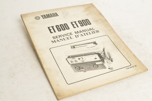 Yamaha Service Shop Manual D'atelier - ET600 ET900  |  7G6-28197-30