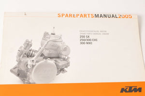 Genuine Factory KTM Spare Parts Manual - Engine 250 SX 300 MXC EXC 05  | 3208165 - Very Good