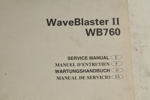 Yamaha Service Shop Manual - WB760 1997  En/Fr/De/Es  |  GK5-28197-Z7-C1