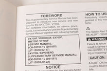 Load image into Gallery viewer, Yamaha Supplementary Service Manual Repair Maintenance Shop | SXV70 VT70 2004 - Very Good