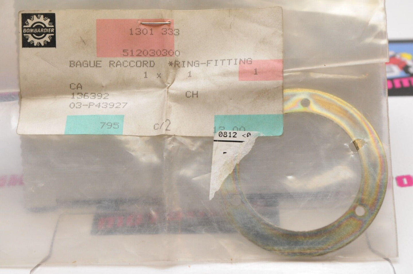 NOS NEW OEM SKIDOO 512030300 Connector Ring Skandic Super Wide Track  - Like New