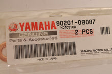 Load image into Gallery viewer, Genuine Yamaha Washer,flat sealing gasket crush Qty:2 -  | 90201-08087-00 x2
