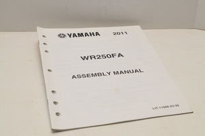 Genuine Yamaha FACTORY ASSEMBLY SETUP MANUAL WR250F WR250FA 2011 LIT-11666-23-39 - Very Good