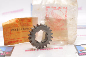 OEM VINTAGE Honda 23431-413-000 GEAR, 20T 2ND MAINSHAFT CB400 CM400 CX500 ++ - Like New