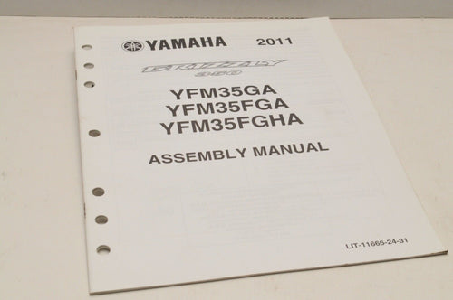 Genuine Yamaha ASSEMBLY SETUP MANUAL YFM35FGA GRIZZLY 350 2011 LIT-11666-24-31 - Very Good