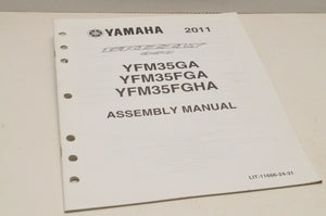 Genuine Yamaha ASSEMBLY SETUP MANUAL YFM35FGA GRIZZLY 350 2011 LIT-11666-24-31 - Very Good