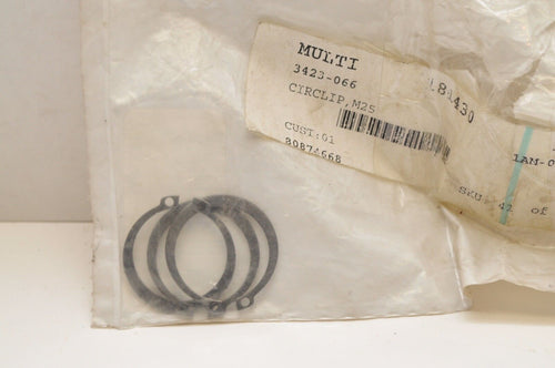 NOS OEM ARCTIC CAT 3423-066 Qty:3 CIRCLIP M25 TRANS. 454 400 500 250 300 ++ - Like New