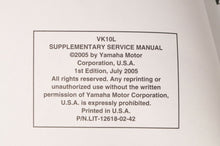 Load image into Gallery viewer, Yamaha Supplementary Service Manual Repair Maintenance Shop | VK10 VIKING 2006 - Very Good