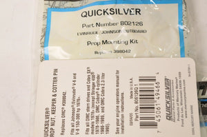 Mercury Quicksilver 802126Q1 Prop Nut Kit 802126 Johnson Evinrude 398042 Volvo + - Like New