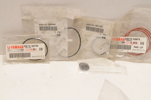 New OEM YAMAHA GASKET O-RING LOT 93210-50768 58346 5367 357A3 90430-12207 (Qty:9 - Like New