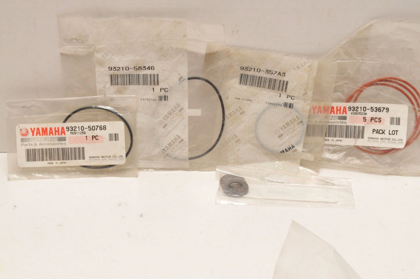 New OEM YAMAHA GASKET O-RING LOT 93210-50768 58346 5367 357A3 90430-12207 (Qty:9 - Like New