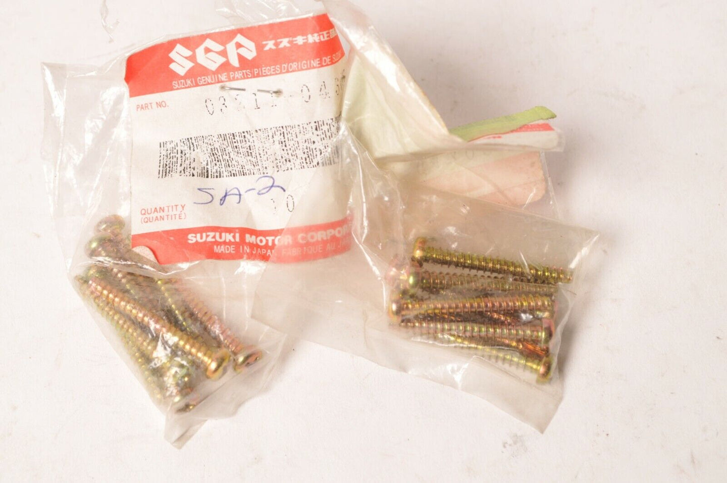 Genuine Suzuki 03211-04306 Qty:15 Screw, Turn Signal Combination Lamp GSX-R ++