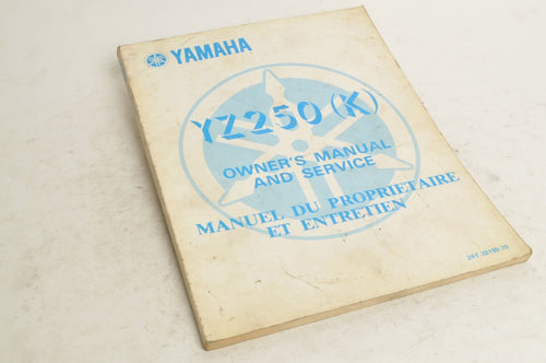 Yamaha Owner's Service Manual - YZ250 (K) 1983  English French  | 24Y-28199-70