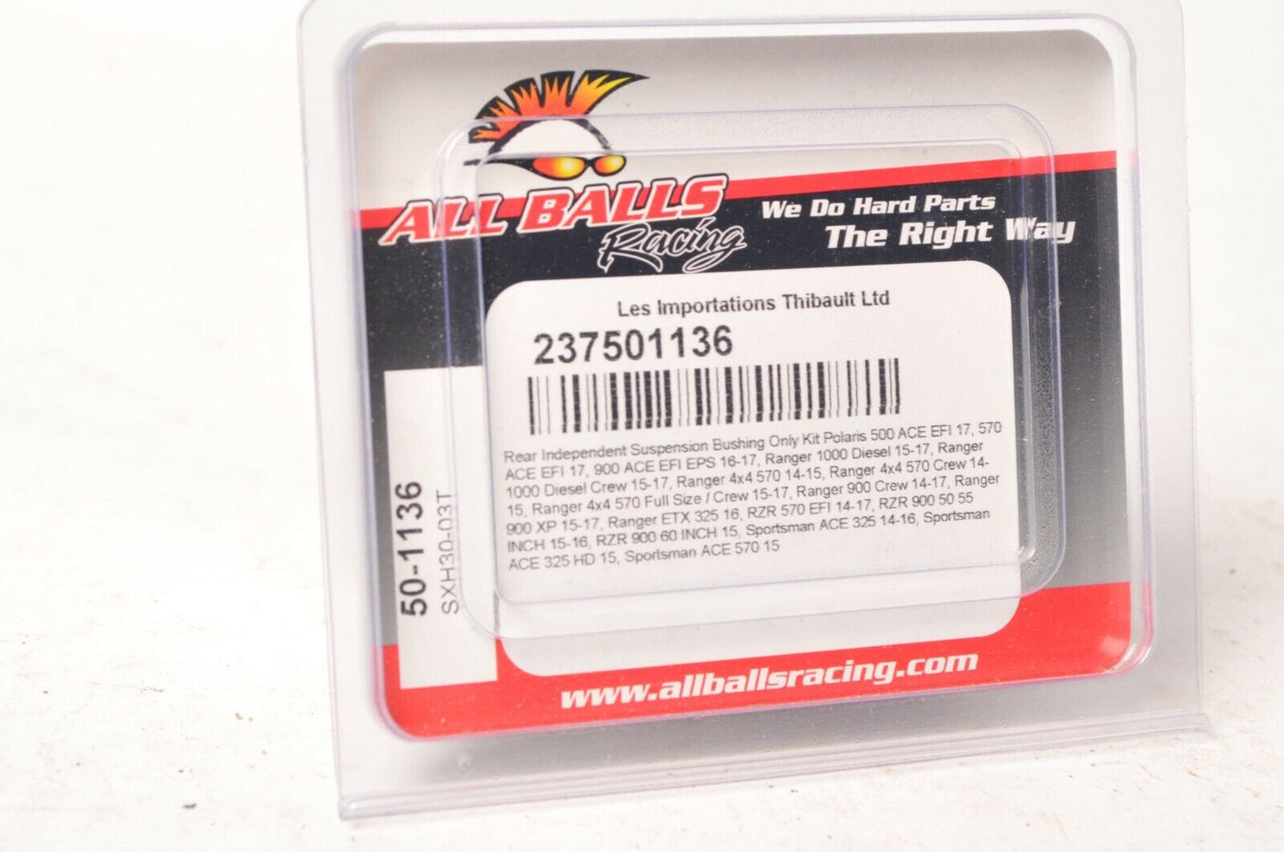 All Balls 50-1136 Rear Suspension Bushing Kit - Polaris Ranger ACE 570 900 ++ - Like New