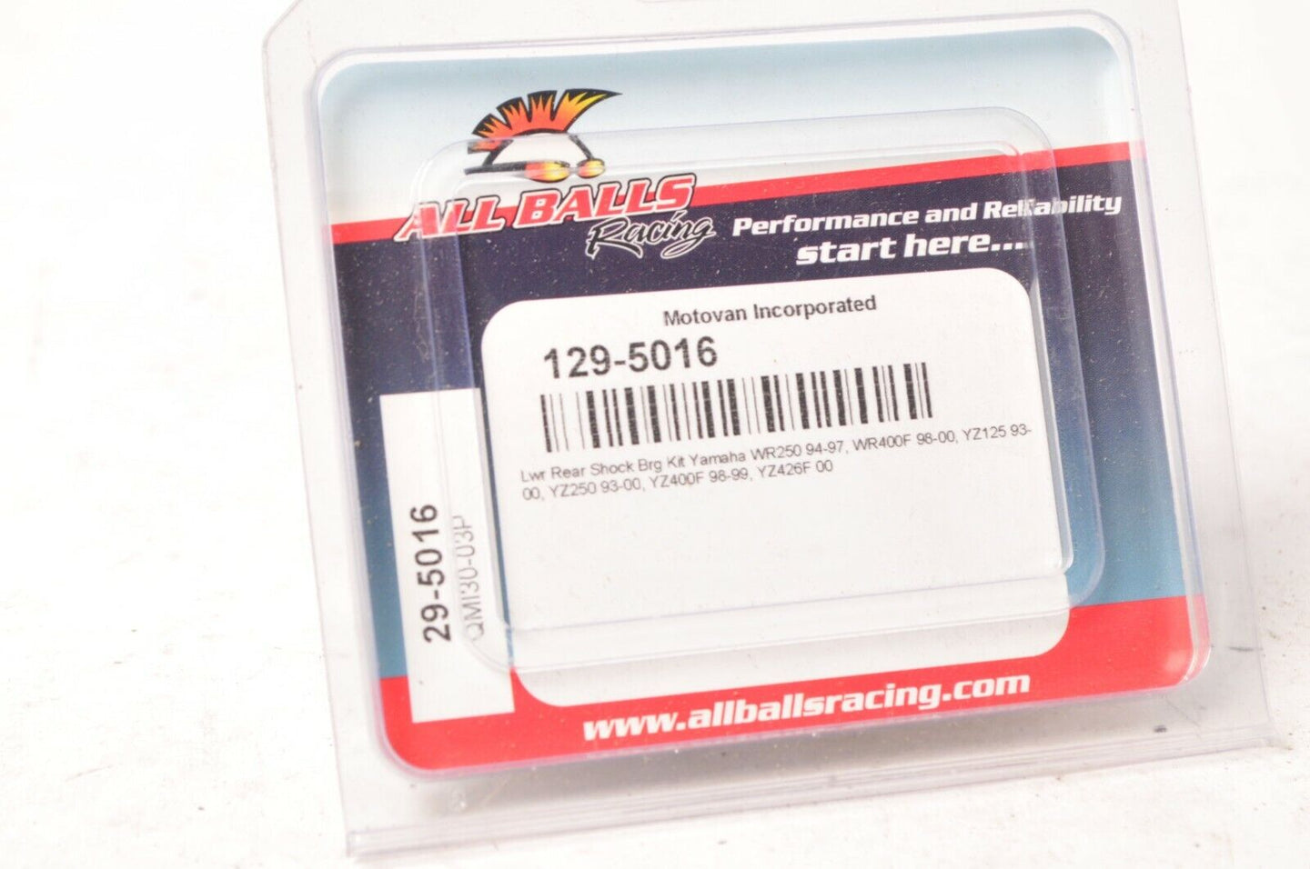 All Balls 29-5016 Lower Shock Bearing Kit Yamaha WR250 YZ125 YZ250 YZ400F YZ426F - Like New