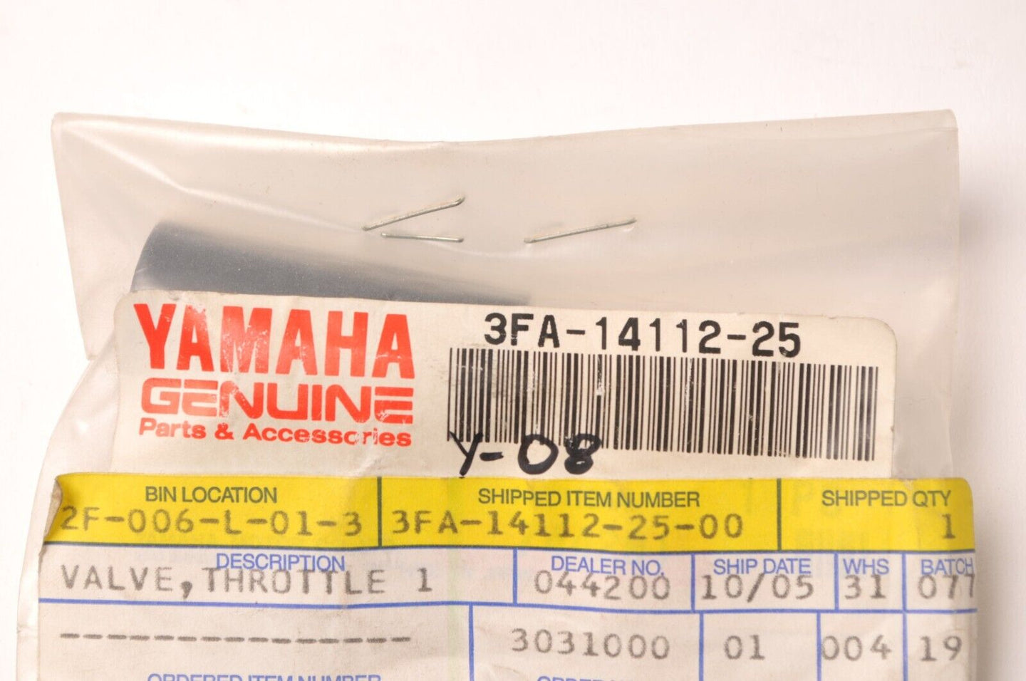 Genuine Yamaha Throttle Valve slide YFM 125 Grizzly Breeze  |  3FA-14112-25