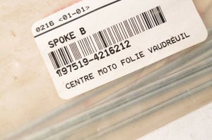 Genuine Honda 97519-4216212 Spoke (no nips) Qty:6 C50 C50Z SS50 CD70 CT90 +